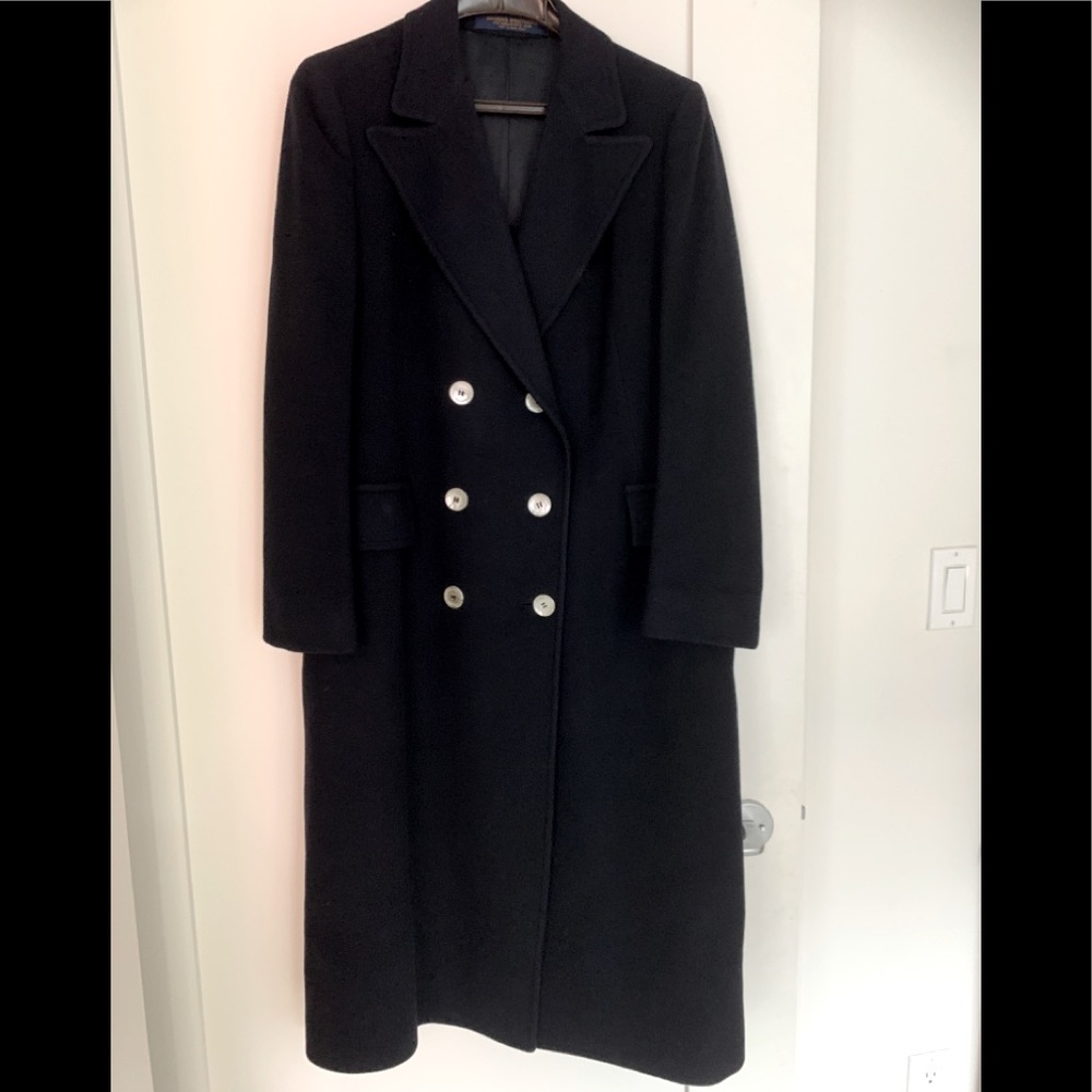 W’s Brooks Brothers full length cashmere  coat